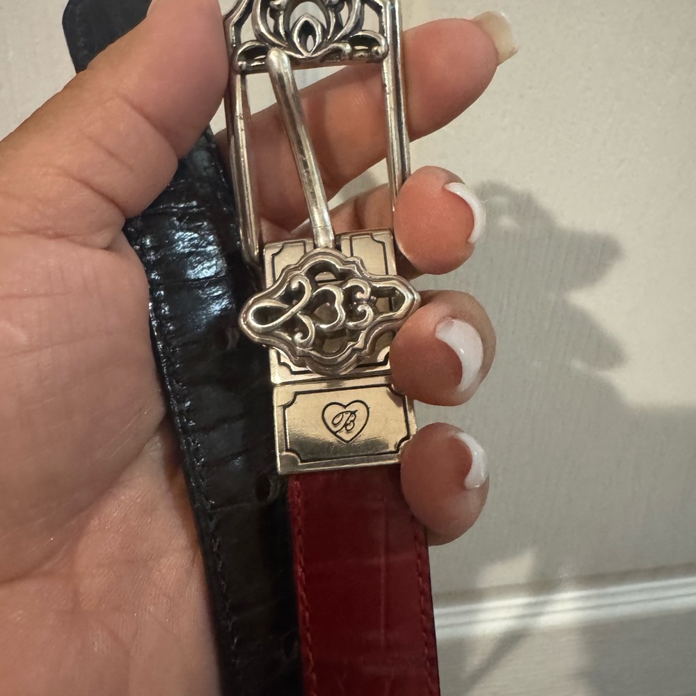 Brighton Red and Gold Women's Belt - Picture 4 of 7
